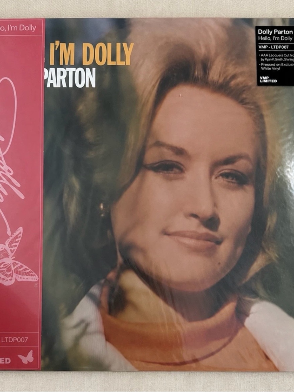 Dolly Parton Hello I'm Dolly VMP Flame Galaxy Vinyl LP NEW SEALED Limited